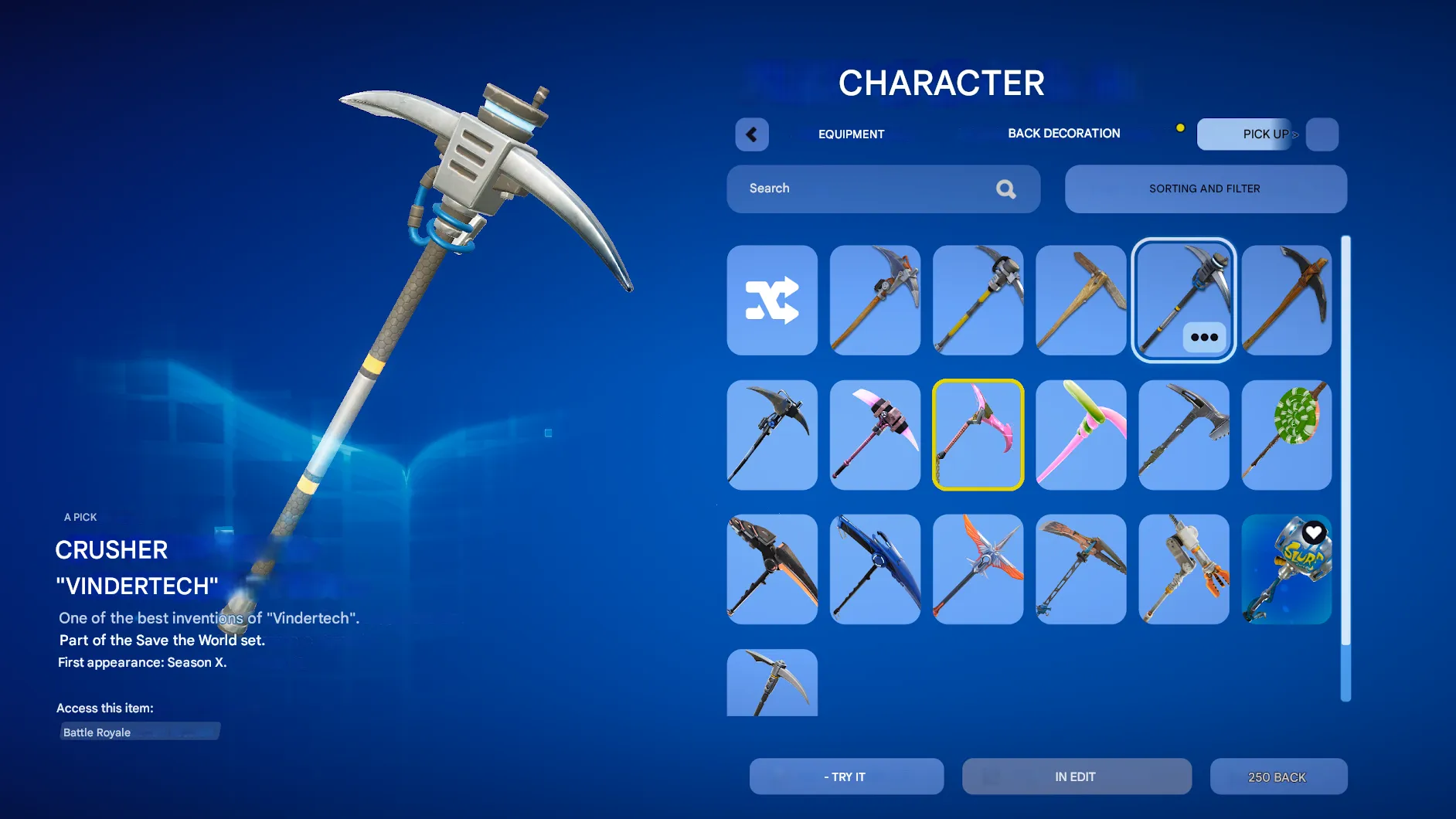 F1023 Take the L, Omega (All Styles), Carbide (All Styles), Marzipan, Ronin (All Styles), Dark Walker, Harbor, Pilot, War Hawk, Rare OG PvE/Save the World Account 